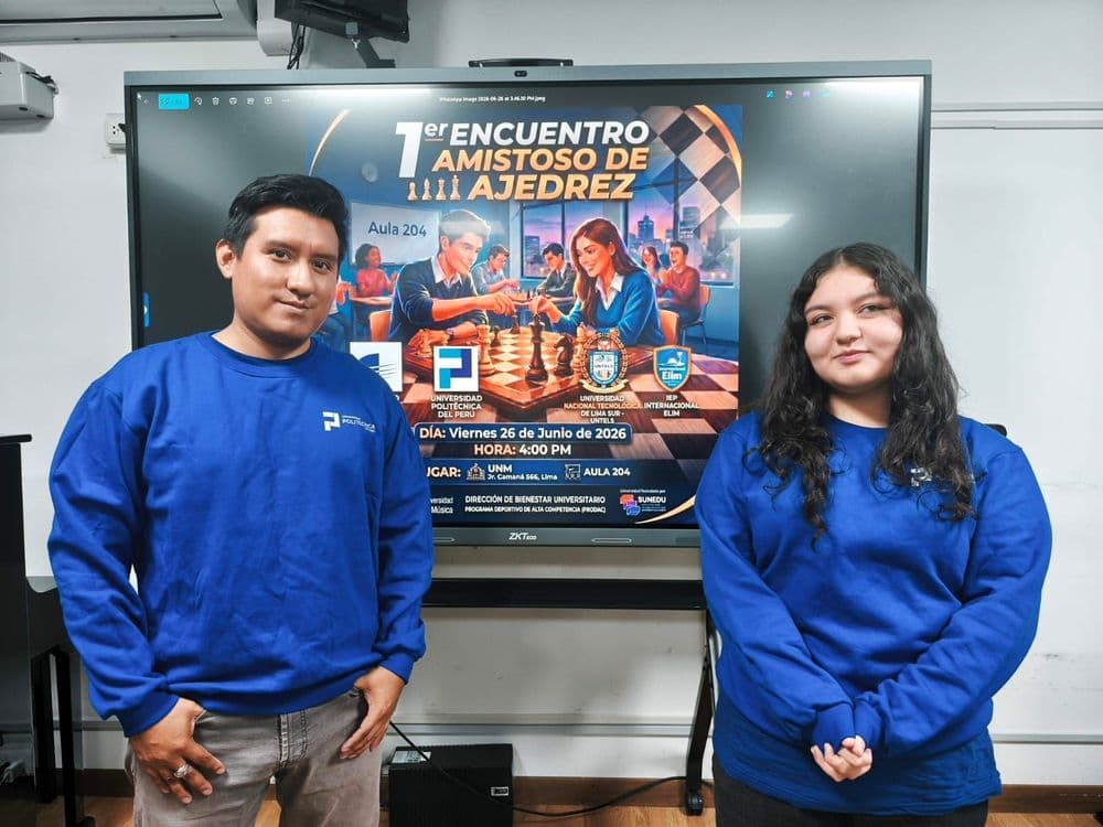 Universidad Politécnica del Perú participó en encuentro amistoso de ajedrez organizado por la Universidad Nacional de Música